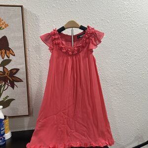Mini Boden Pink 100% Silk Dress Size 7-8